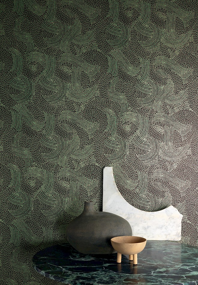 Wallpaper Green Masureel Agathe Khrôma AGA004