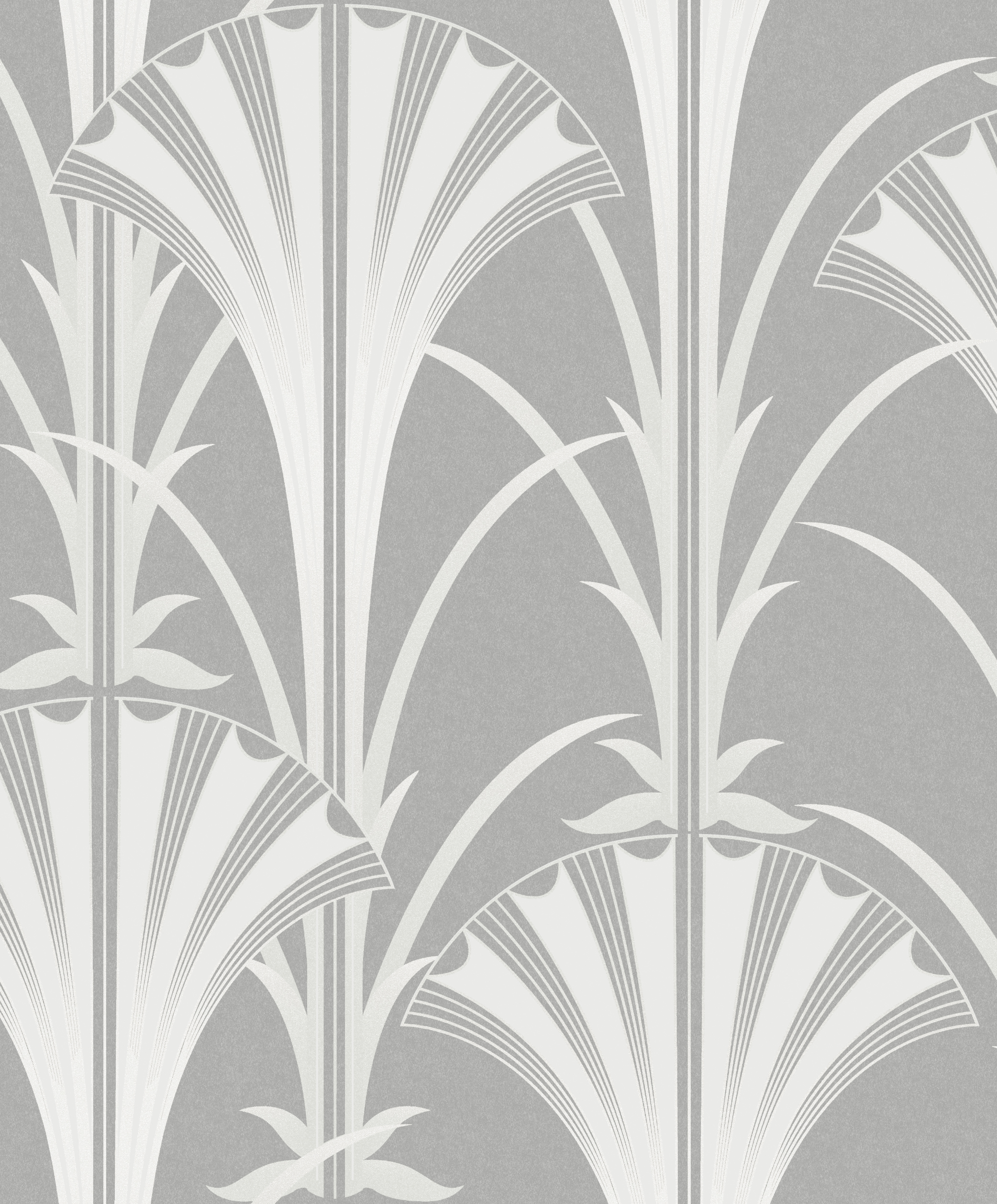 Art Deco Silver Wallpaper