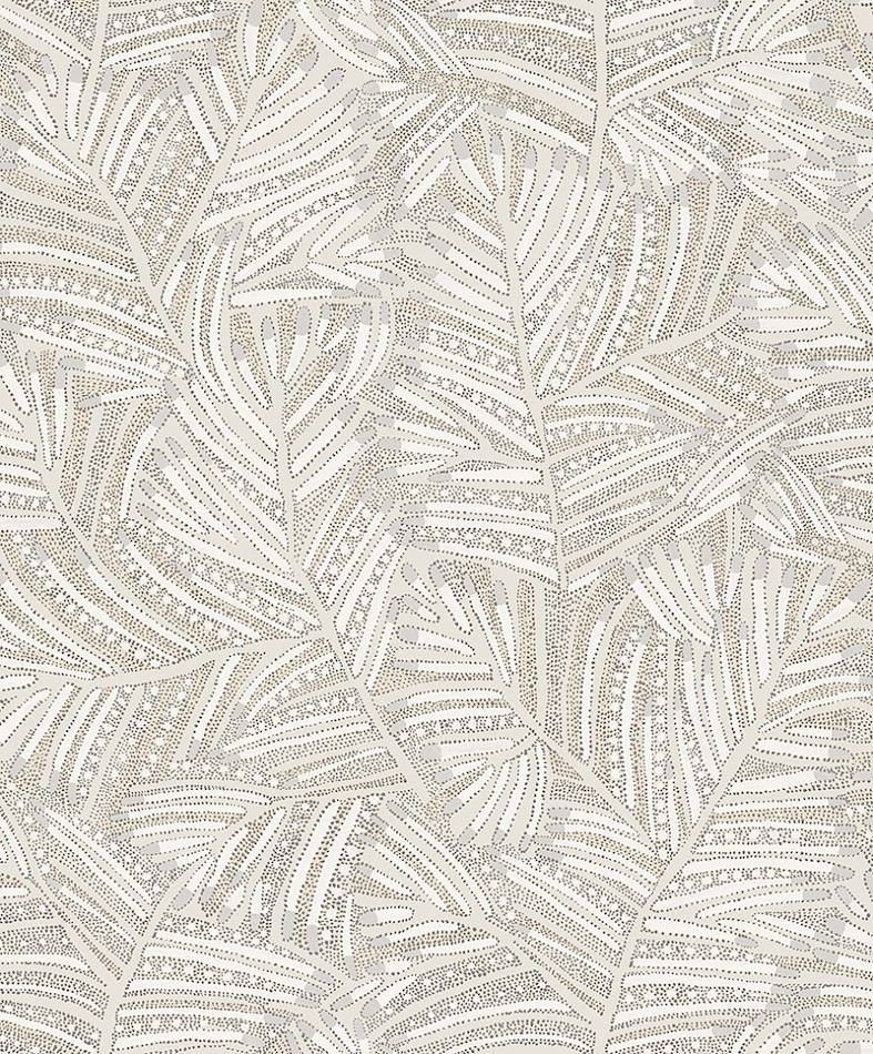 Beautiful leaf pattern wallpaper | Zoom by Masureel