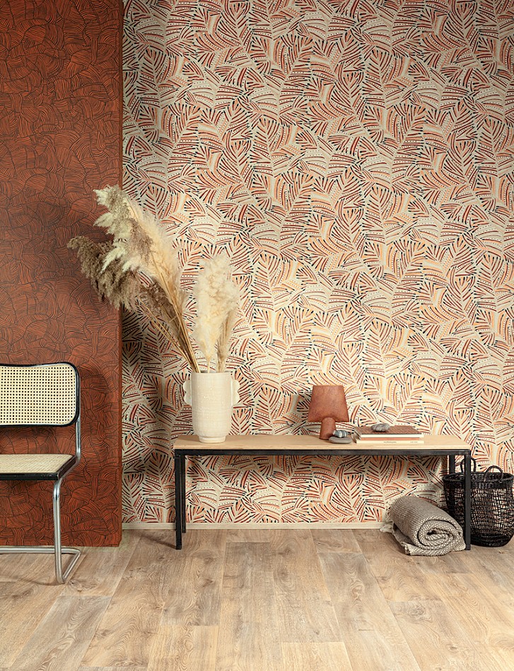 Wedstrijd Verleiden Schelden Prachtig behang oranje woonkamer | Zoom by Masureel