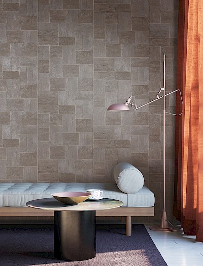 Geometrisch behang structuur luxe | Khrôma by Masureel